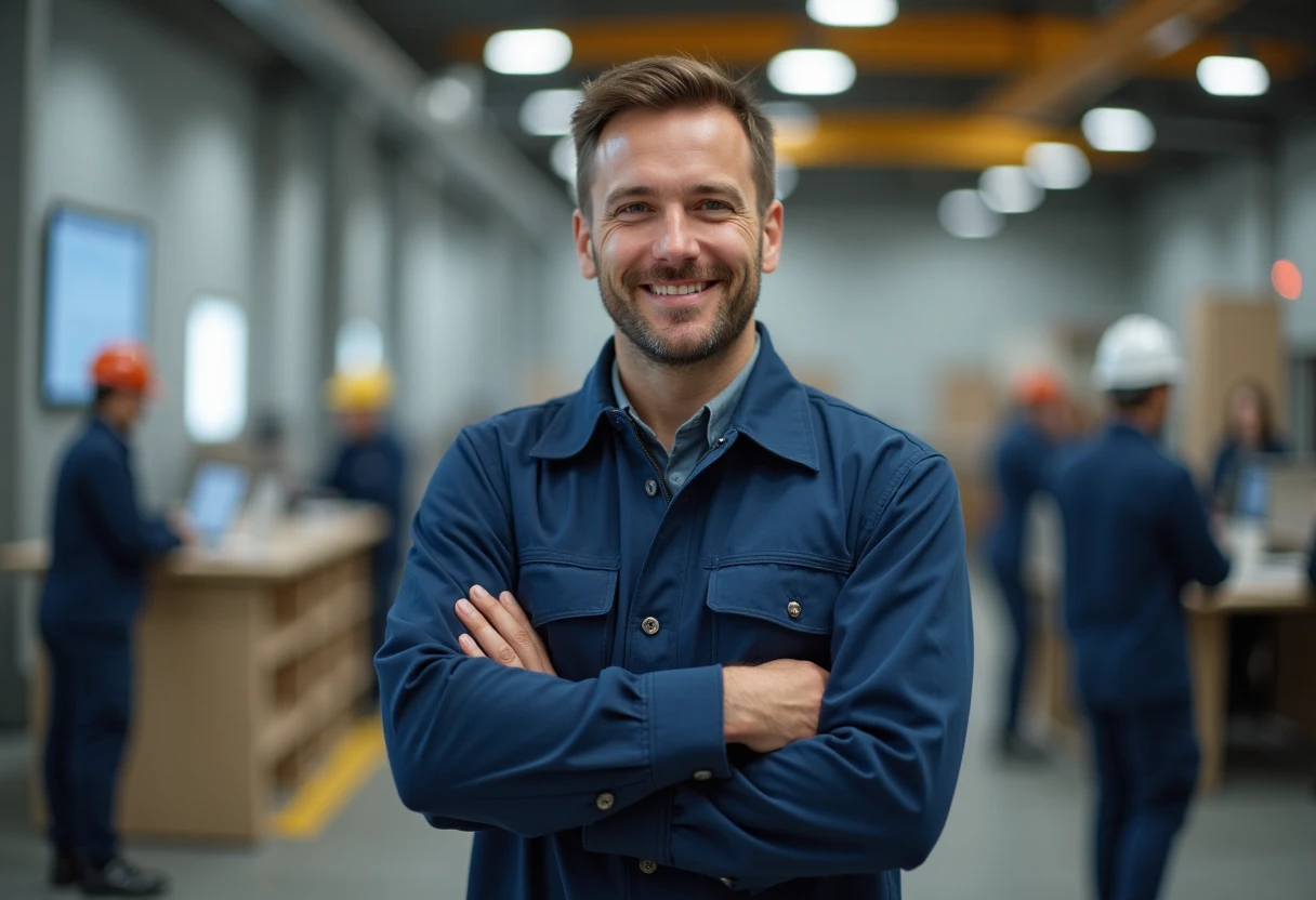 Tecnico al lavoro in ambiente industriale