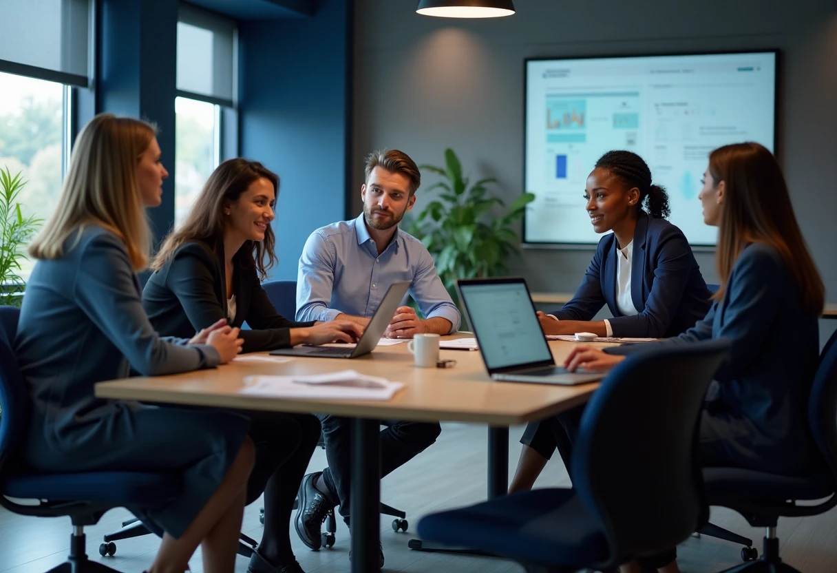 Professionisti del marketing in riunione